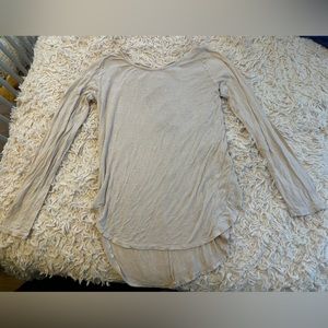 💜 Charlotte Russe Criss Cross Back Long Sleeve Shirt-XS